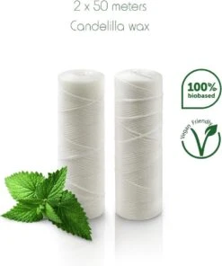 Fil De Soie PLA | Fil Dentaire Végétalien | Fil Dentaire à La Cire De Candelilla | Soie Dentaire Eco | Pièce | 2x50m | Bambaw -Dentaires Appareils Magasin 1000x1200 6