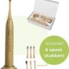 Brosse à Dents électrique En Bamboe - Brosse à Dents Sonique - Brosse à Dents électrique Durable - Tête De Brosse En Bamboe - 6 Pièces - Durable - Coffret Cadeau - Hygiène Buccale - Nettoyage Des Dents