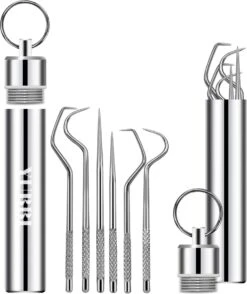 YUBBI™ Set De 4 Pièces En Acier Inoxydable Pour Dentiste Avec étui - Crochet De Dentiste - Outils De Dentiste - Crochet De Dentiste - Miroir De Dentiste - Plaque - Soins Des Dents -Dentaires Appareils Magasin 1007x1200 2