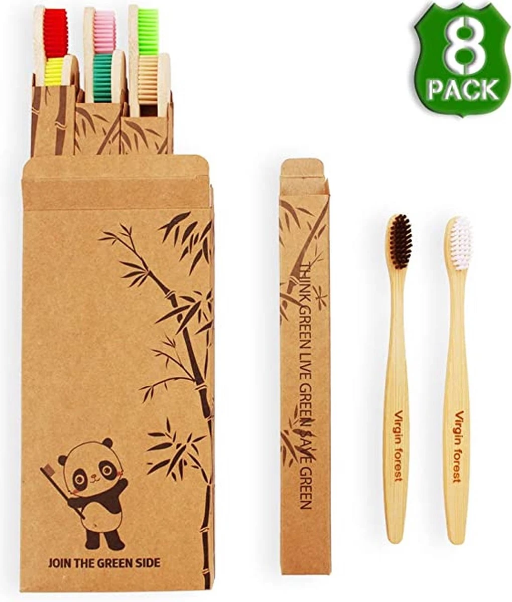 Ecorganic.nl - Soins Personnels - Dents - Brosse à Dents En Bamboe , Brosses à Dents En Bois Biodégradables En 8 Couleurs, Sans BPA, Brosse à Dents écologique Sans Plastique 3 Ecorganic.nl - Soins Personnels - Dents - Brosse à Dents En Bamboe , Brosses à Dents En Bois Biodégradables En 8 Couleurs, Sans BPA, Brosse à Dents écologique Sans Plastique – Image 3