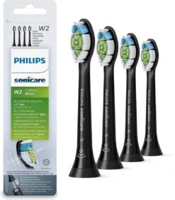 Philips Sonicare W2 Optimal White - 4 Pièces - Pour Des Dents Plus Blanches - Sélectionnez Automatiquement Le Mode De Brossage Optimal - Convient à Toutes Les Brosses à Dents Philips Sonicare - HX6064/11
