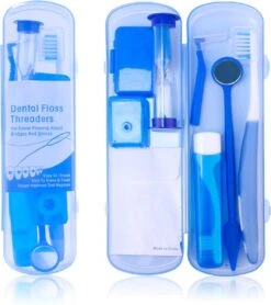 Set Orthodontique 8 Pièces - Brosse à Dents, Brosse Interdentaire, Fil Dentaire, Miroir, Sablier, Brosse à Dents Pliable - Blauw 12 Set Orthodontique 8 Pièces - Brosse à Dents, Brosse Interdentaire, Fil Dentaire, Miroir, Sablier, Brosse à Dents Pliable - Blauw -Dentaires Appareils Magasin 1065x1200 1