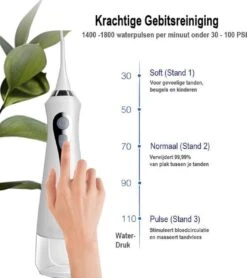 Goods Dental - Hydropulseur Sans Fil Et électrique - Irrigateur Oral - Waterpik - Dissolvant De Tartre - Wit -Dentaires Appareils Magasin 1067x1200