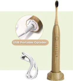 Brosse à Dents électrique En Bamboe - Brosse à Dents Sonique - Brosse à Dents électrique Durable - Tête De Brosse En Bamboe - 6 Pièces - Durable - Coffret Cadeau - Hygiène Buccale - Nettoyage Des Dents -Dentaires Appareils Magasin 1075x1200