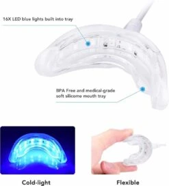 Pro-Care Dents Blanchisseur 16 LEDS Cold Blue Light Technology - Easy Breath Ventilation - Gum Safe - USB -Dentaires Appareils Magasin 1089x1200