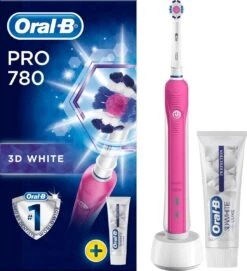 Oral B Oral-B 80317516 Brosse à Dents électrique Adulte Brosse à Dents Rotative Oscillante Rose, Blanc -Dentaires Appareils Magasin 1093x1200