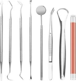 Kit Dentiste QY Pour L'élimination Du Tartre Et Des Soins Dentaires - 8 Pièces Dans Un Coffret De Rangement De Luxe -Dentaires Appareils Magasin 1125x1200