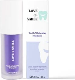 Shampooing De Blanchiment Des Dents Love2smile - Le Blanchisseur De Dents Naturel Des Nederland Et De La België - Dentifrice Approuvé - Blanchiment Des Dents - Dents Plus Blanches - Sans Peroxyde