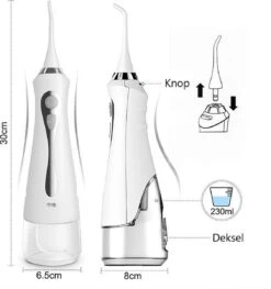 Goods Dental - Hydropulseur Sans Fil Et électrique - Irrigateur Oral - Waterpik - Dissolvant De Tartre - Wit -Dentaires Appareils Magasin 1129x1200 1