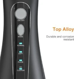 Mornwell Série 1400 - Hydropulseur Sans Fil - 5 Brosses - 1400 PSI - 4 Modes - Étanche IPX7 - Antidérapant -Dentaires Appareils Magasin 1135x1200 2