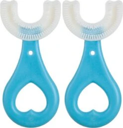 Brosse à Dents Enfant- Brosse à Dents En Forme De U Enfant- 2 à 6 Ans- Silicone Souple- Brosse à Dents Bébé Brosse à Dents Bébé Et Bambin - Forme U - 360 Degrés