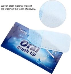 50 Pièces Oral Brush Up Finger Cleaning Cloth, Pratique Pour Les Déplacements Ou Pour Une Utilisation Pendant Le Blanchiment Des Dents