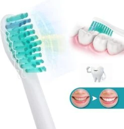 Tête De Brosse De Rechange Universelle Pour Philips Sonicare - Tête De Brosse Pour Accessoires Avec Cheveux Doux - Ensemble De 4 -Dentaires Appareils Magasin 1160x1200 3