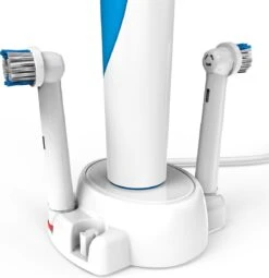 Porte-brosse à Dents - Brosse à Dents électrique Oral-B - Porte-tête De Brosse - 2 En 1 - Convient Pour 4 Têtes De Brosse - Design Klein Et Moderne - Wit -Dentaires Appareils Magasin 1162x1200 2