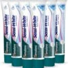 Himalaya Herbals Sensi White Dentifrice - 6 X 75 Ml - Spécialement Pour Les Dents Sensibles - Dentifrice Aux Herbes - Dentifrice Aux Herbes - Dentifrice Végétalien Sans Fluorure Ni Parabènes