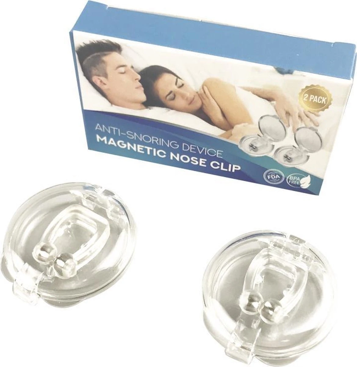 Pince-nez Anti-ronflement En Silicone - Aide Au Sommeil Ronflement Soulagement De La Bouche Sèche Respiration - Set DUO 5 Pince-nez Anti-ronflement En Silicone - Aide Au Sommeil Ronflement Soulagement De La Bouche Sèche Respiration - Set DUO – Image 5