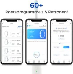 Brosse à Dents électrique Sonique Avec Application - Plus De 600 Programmes De Brossage - 43 000 Prm - 200x Plus Efficace - 5 Modes - Étanche IPX7 - White Pure -Dentaires Appareils Magasin 1170x1200