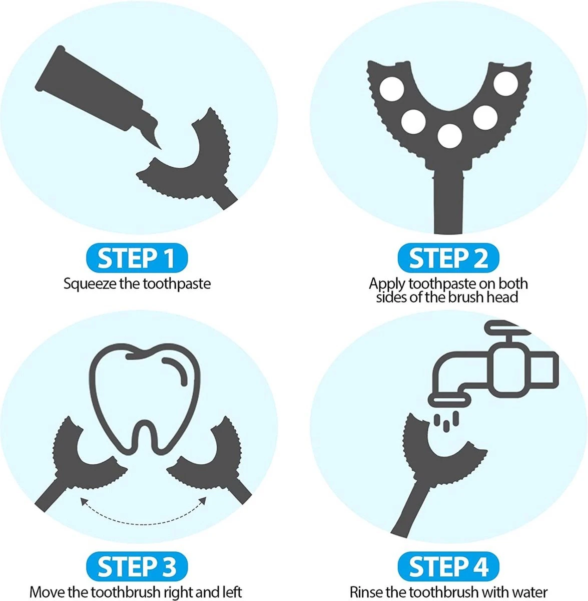 Brosse à Dents Pour Bébé Et Enfant - Brosse à Dents Manuelle Pour Enfant - 2 à 12 Ans - Brossage En U 360 Degrés 4 Brosse à Dents Pour Bébé Et Enfant - Brosse à Dents Manuelle Pour Enfant - 2 à 12 Ans - Brossage En U 360 Degrés – Image 4