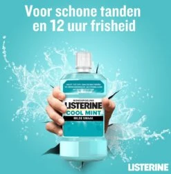 Listerine® Cool Mint Goût Doux, Rince-bouche Sans Alcool Aux Huiles Essentielles, Aide à éliminer Les Bactéries Et Rafraîchit L’haleine Durablement, 500 Ml - Lot De 3 -Dentaires Appareils Magasin 1177x1200 4