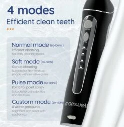 Mornwell F18 - Hydropulseur Portable - Hydropulseurs - Irrigateur Oral - Irrigateur Machines à Soie Dentaire Électrique - IPX7 Étanche - -Dentaires Appareils Magasin 1178x1200 9