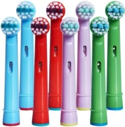 Têtes De Brosse EB-10A Pour Kids - 8 Pièces - Têtes De Brosse à Brosses à Dents électriques Vardaan - Têtes De Brosse Oral B Junior - Têtes De Têtes De Brosse De Rechange Pour Enfants - Doux - Hygiène Buccale - 8x
