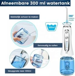 Hydropulseur - Brosses à Brosses à Dents électriques - Sans Fil Et Rechargeable - Comprend Deux Accessoires - Hydropulseur Sans Fil - Élimine Le Tartre - Dents Saines Et Propres -Dentaires Appareils Magasin 1179x1200 3