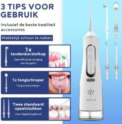 JRJ Online - Hydropulseur M209 - 310ML - 4 Positions - 4 Attachements - Irrigateur Oral - Appareil Dentaire - Wit 12 JRJ Online - Hydropulseur M209 - 310ML - 4 Positions - 4 Attachements - Irrigateur Oral - Appareil Dentaire - Wit -Dentaires Appareils Magasin 1181x1200 2