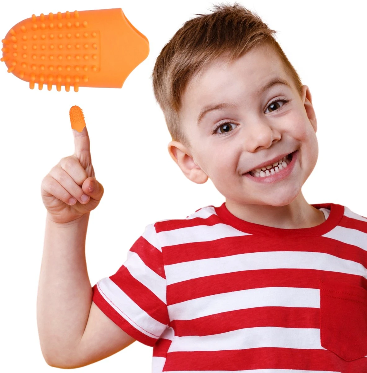 The Gumies® Kids - Brosse à Dents Au Doigt Pour Enfants Saveur Orange - Brosse à Dents Polymère Medisch - Brosse à Dents Souple Avec Etui De Rangement 1 The Gumies® Kids - Brosse à Dents Au Doigt Pour Enfants Saveur Orange - Brosse à Dents Polymère Medisch - Brosse à Dents Souple Avec Etui De Rangement