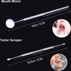 Ensemble Complet De Dentiste - Crochet Tartare De 4 Pièces - Crochet Pour Dentiste - Miroir Buccal - Outils Pour Dentiste - Soins Bucco-dentaires - Acier Inoxydable -Dentaires Appareils Magasin 1195x1200 7