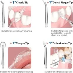 Zacro Water Flosser - Fil Dentaire Sans Fil - Irrigateur Oral électrique - Tandsteen Verwijderaar - IPX7 étanche - Vert -Dentaires Appareils Magasin 1198x1200 39
