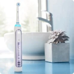 Oral B Oral-B Genius 80326278 Brosse à Dents électrique Adulte Brosse à Dents Rotative Oscillante Violet, Blanc -Dentaires Appareils Magasin 1199x1200 7