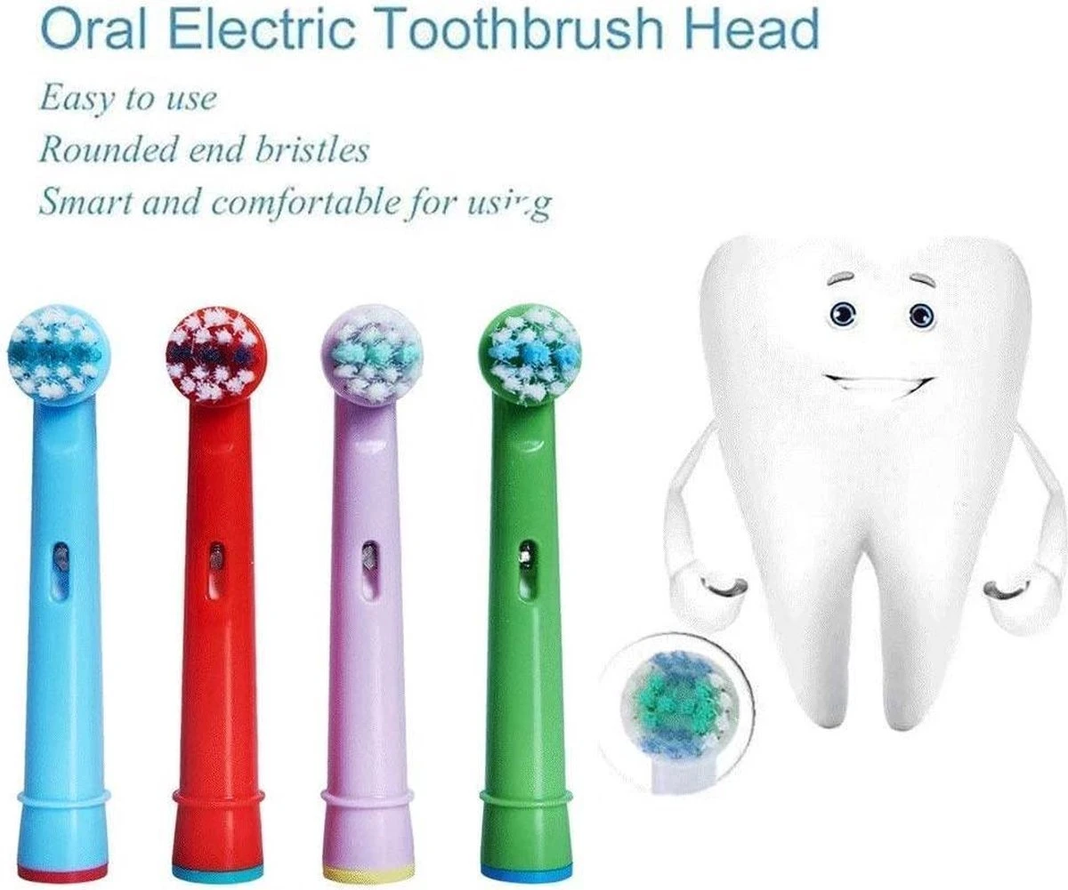 Têtes De Brosse EB-10A Pour Kids - 28 Pièces Têtes De Têtes De Brosse Oral-B - Universelles - Têtes De Brosse à Brosses à Dents électriques Têtes De Brosse - Poils Souples - Têtes De Brosse à Dents Professionnelles Pour Bébé - 28x 6 Têtes De Brosse EB-10A Pour Kids - 28 Pièces Têtes De Têtes De Brosse Oral-B - Universelles - Têtes De Brosse à Brosses à Dents électriques Têtes De Brosse - Poils Souples - Têtes De Brosse à Dents Professionnelles Pour Bébé - 28x – Image 6