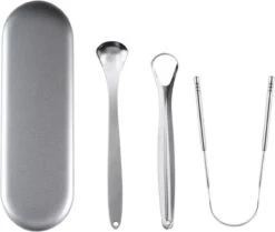Arctic Fox® Gratte-langue En Acier Inoxydable De Haute Qualité Pour Soins Bucco-dentaires - 4 Pièces - Nettoyeur De Langue, Brosse à Langue Et Grattoir à Langue Et Boîte De Rangement En Acier Inoxydable - Durable Et Réutilisable -Dentaires Appareils Magasin 1200x1016 7