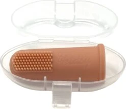 Kidsy - Brosse à Dents En Silicone Bébé - Double Face - Brosse à Dents Bébé - Sans BPA - 2 Pièces - Rose Doux -Dentaires Appareils Magasin 1200x1033 3