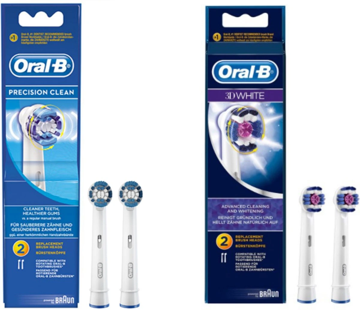 Oral B ORAL-B - Têtes De Brosse - PRECISION CLEAN+3D WHITE - Brossettes Pour Brosses à Dents électriques - Pour Des Dents éclatantes - COMBIDEAL 1 Oral B ORAL-B - Têtes De Brosse - PRECISION CLEAN+3D WHITE - Brossettes Pour Brosses à Dents électriques - Pour Des Dents éclatantes - COMBIDEAL