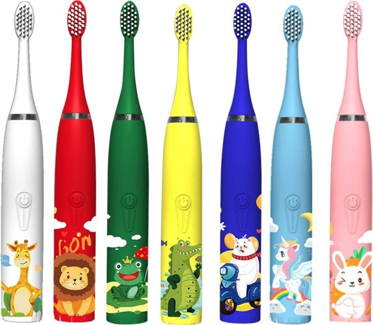 CoolHome Sonic Leeuwtje - Brosse à Dents électrique Pour Enfants - Brosse à Dents Adaptée Aux Tout-petits Et Aux Enfants - Rouge 3 CoolHome Sonic Leeuwtje - Brosse à Dents électrique Pour Enfants - Brosse à Dents Adaptée Aux Tout-petits Et Aux Enfants - Rouge – Image 3