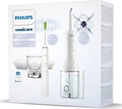 Philips Sonicare 9000 Diamond Clean Wit (HX9911/27) + Power Flosser 3000 Oral Irrigator Wit (HX3806/31) - Brosse à Dents électrique Et Soie Dentaire -Dentaires Appareils Magasin 1200x1068