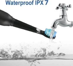 Brosse à Dents électrique Thuys - Accessoire Brosse à Dents électrique - Brosse à Dents électrique Avec Minuterie - Zwart - Port USB -Dentaires Appareils Magasin 1200x1083