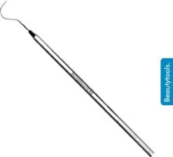 Beautytools INOX Dentist Instrument Hollow Dental Line Crochet Dentaire Professionnel (sonde, Détartreur) / Dissolvant De Tartre Et De Plaque / Unilatéral - 15 Cm (DT-0553)