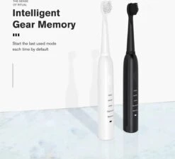 DrPhone Sonic Pro - Brosse à Dents électrique Avec 5 Réglages - Automatique - 15 Jours D'utilisation - Etanche - Rechargeable - Wit -Dentaires Appareils Magasin 1200x1093