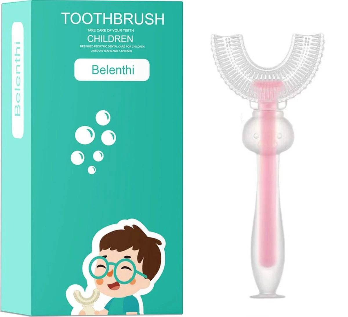 Brosse à Dents Belenthi Enfant - 2 à 12 Ans - Brosse à Dents Bébé - Brosse à Dents En Forme De U Pour Un Nettoyage Facile Des Dents 2 Brosse à Dents Belenthi Enfant - 2 à 12 Ans - Brosse à Dents Bébé - Brosse à Dents En Forme De U Pour Un Nettoyage Facile Des Dents – Image 2