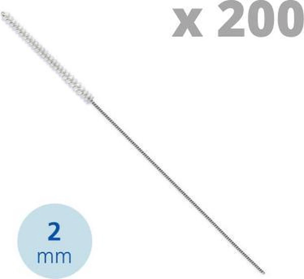 Brossettes Ragers Lactona - XXX-Small 2mm - Argent - 200 Pièces - Pack économique 1 Brossettes Ragers Lactona - XXX-Small 2mm - Argent - 200 Pièces - Pack économique