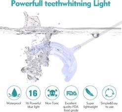 Pro-Care Dents Blanchisseur 16 LEDS Cold Blue Light Technology - Easy Breath Ventilation - Gum Safe - USB
