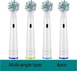Recharge De Têtes De Brosse De Blanchiment 3D Multi -angles 4 Pièces Pour Le Remplacement Des Têtes De Brosse Pour Brosse à Dents