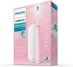 Philips 4300 Series HX6806/03 Brosse à Dents électrique Adulte Brosse à Dents à Ultrasons Rose -Dentaires Appareils Magasin 1200x1111