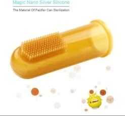 Brosse à Dents Au Doigt - Natural Nano-Silicone Argenté ANTIBACTÉRIEN Bébé - Brosse à Dents Au Doigt -Dentaires Appareils Magasin 1200x1113