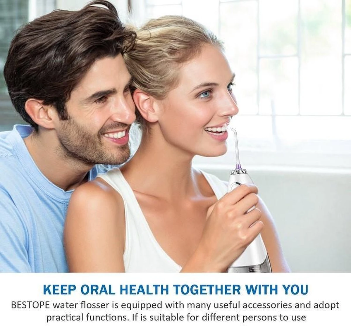 BESTOPE Hydropulseur électrique - Irrigateur Buccal - Fil Dentaire - Fil Dentaire - Fil Dentaire électrique 8 BESTOPE Hydropulseur électrique - Irrigateur Buccal - Fil Dentaire - Fil Dentaire - Fil Dentaire électrique – Image 8