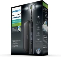 Brosse à Dents électrique Philips Sonicare ProtectiveClean 4500 - Pour Des Dents Plus Blanches - Capteur De Pression Intégré - 2 Modes - Remplacement Du Signal De La Tête De Brosse - Pochette De Voyage - HX6830/53 -Dentaires Appareils Magasin 1200x1116