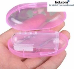 Brosse à Dents Bébé , Dentition, Massage Des Gencives, Brosse à Dents Doigt, Bébé / Enfant En Bas âge, Silicone, Brosse à Dents Doigt Bébé Rose