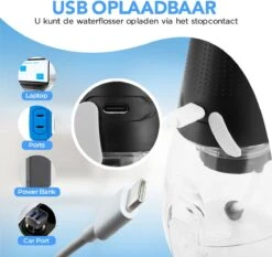MODITO Hydropulseur PRO - 350ML - 3 Positions - 6 Attachements - Irrigateur Buccal - Hydropulseur Sans Fil - Zwart 17 MODITO Hydropulseur PRO - 350ML - 3 Positions - 6 Attachements - Irrigateur Buccal - Hydropulseur Sans Fil - Zwart -Dentaires Appareils Magasin 1200x1132 2